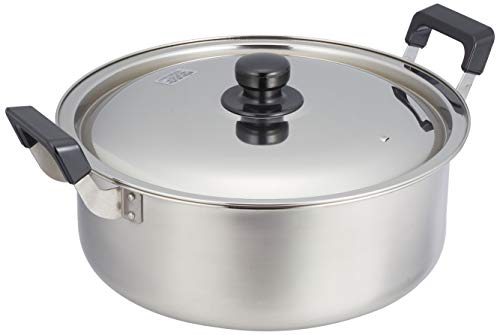 Pearl metal large pot two-handed pot 30 cm with pot lid IH compatible NEW Danran HB-1796