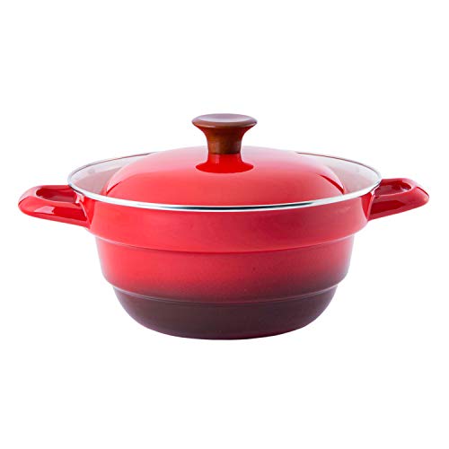 GoodPlus Hollow Multi-function Pot 24cm Emile Red