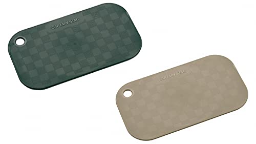 CAPTAIN STAG UH-4715 Mestin Cutting Board, For Square Aluminum Cookers, Set of 2, Compatible Model Number: UH-4113 Aluminum Square Cooker, Olive x Beige