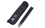 Reverse Scale Taiko Drum Master Personal Drumsticks Remodeling Storage Case Set Taper, Carbide Wood, Black Walnut Boasting Glossiness and Super Super Resilience 0.8 - 13.8 inches (20 - 350 mm) (Black Case Black)