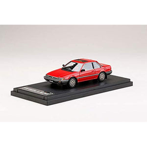 Hobby Japan PM43124CR 1/43 Honda Prelude XX (AB1) Early Model Genuine Optional Wheel Mounted Vehicle (Custom Version) Dominican Red, Finished Product