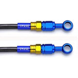 SWAGE LINE (Swedge Line) Easy Order Hose General-purpose Hose Aluminum (Red/Black) Black Moke Horse Bang Joe Adapter attached (Straight+Straight) 1150mm RAKB-1111M-1150