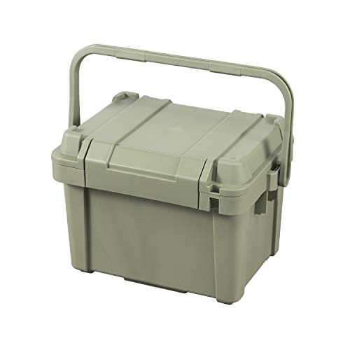 BUNDOK Base Container 500 BD-201 Camping Gear Box Storage Case with Handle Khaki