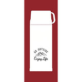 CAPTAIN STAG Sports Bottle, Water Bottle, Direct Drinking, Cup Drinking, 2-Way, Double Stainless Bottle, Vacuum Insulation, Heat Retention, Cold Retention, 600ml