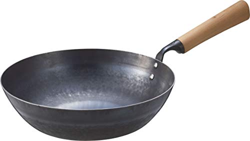 Daily Tools Iron Frying Pan Deep IH Compatible 30cm Made in Japan Yamada Kogyosho Launched 99 Black