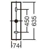 Panasonic LGW80190LE1 LED Bracket/Under-eave Ceiling Light (Daylight White)