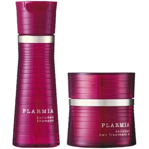 Milbon Plamia Enriched Shampoo 200mL + Treatment M 200g Set