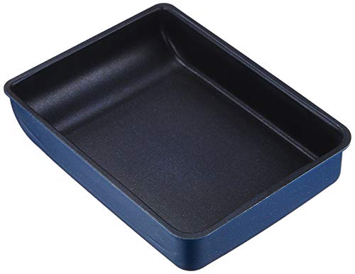 Pearl metal omelet IH compatible 13 × 18cm dark blue blue diamond coat AZ-5563 omelet 13 × 18cm