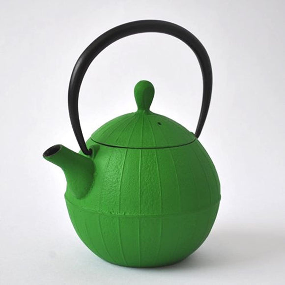 Nambu Ironware Teapot Kurumi 0.5L Green W14.5 x D11.5 x H17.5 cm