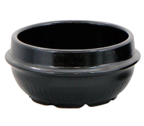 Heat Resistant Pottery Sticken Pot (Black Finish), 7.5 inches (19 cm)