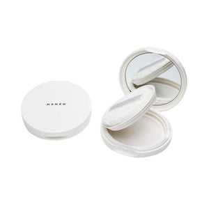 MAMEW powder case, face powder case, portable, with puff, mesh type, thin, 1.4 cm thick