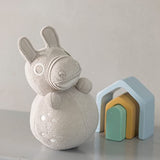 RODY Swing Rody Sound Toy (Nino Nino Gray) Spill Plush Toy Baby Toy 1 Year Old Hand Washable