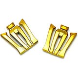 Grazio & Co. 22 Crown DOP C Pillar Crown Emblem Gold Chrome 2 pieces set glc