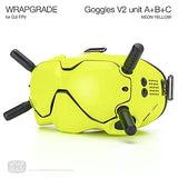 WRAPGRADE for DJI FPV Goggles V2 Skin Seal (Neon Yellow)