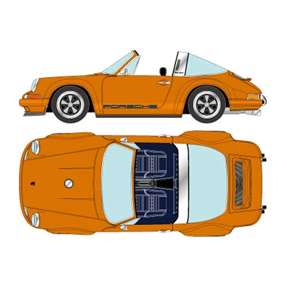 Titan64 1/64 Singer 911 (964) Targa Orange Finished Product