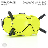 WRAPGRADE for DJI FPV Goggles V2 Skin Seal (Neon Yellow)