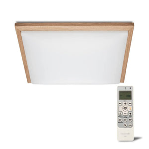 Doshisha LuminousLED Ceiling Light, 28.9 sq ft (14 Tatami Mats), Dimmable, Toning, Wood Grain, Square Type, Oak