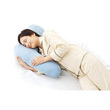 MEIDAI Side Sleeping Pillow, Blue Side Sleeping Pillow, Good Sleep Pillow, Memory Foam Pillow, Health Pillow, Prevents Stiff Shoulders, Improves Snoring, Side Sleeping, Easy Breathing, Deep Sleep