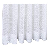 Kawashima Woven Celcon Filmo Lace Curtain 1.5 times more folds 1 piece 200 x 223 cm DC1047S I Ivory