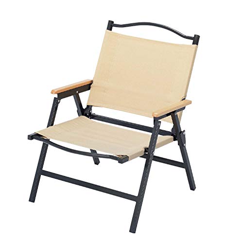 Bundok (Bandock) Roaster Chair BD-115 <Dark Olive Beige> Foldable Cotton Armrest