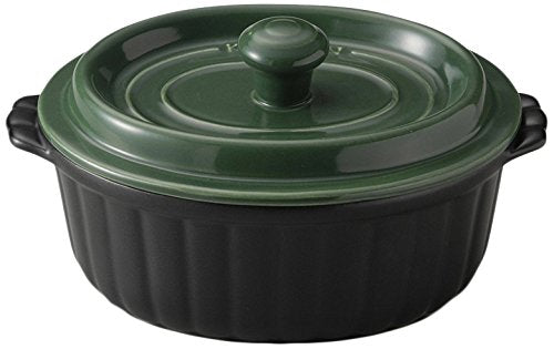 CtoC JAPAN 28-13729 Banko Ware Water Lid Pot Green Width 10.2 inches (26 cm), Depth 7.3 inches (18.5 cm), Height 3.5 inches (9 cm), 1700 cc Stylish