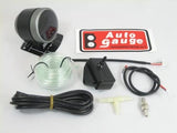 Autogauge 52aboswl270 SM52 Boost Meter, Black Face White LED, Warning Function, 52 Pie