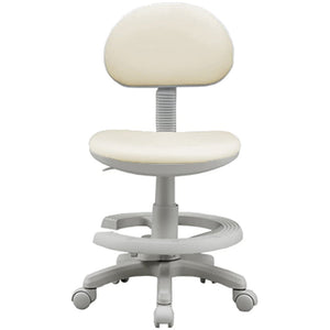 Okawa Furniture Seki Furniture 242516 Study Chair, Step 5, Material: Synthetic Leather, Ivory