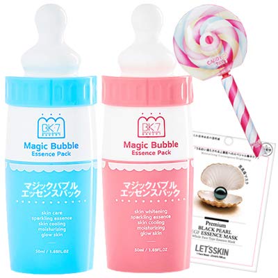 [Blue + Pink] Magic Bubble Essence Pack 2set [2 Mask Sheets] Carbonated Bubble Pack BAKER7