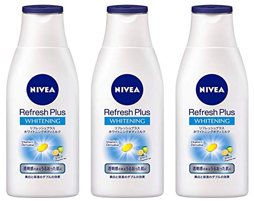 Nivea Body Cream Refresh Plus Whitening 150ml [Set of 3]