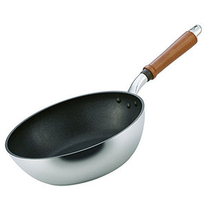 Hokuriku Aluminum Deep Frying Pan 26cm For gas fire only Lightweight Senren cast Teflon processing Made in Japan