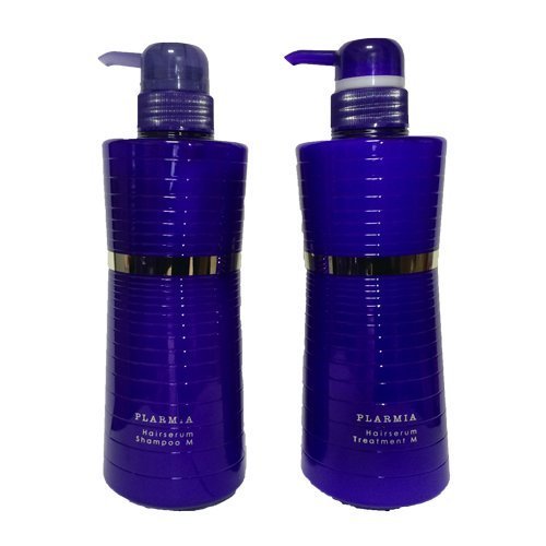 Milbon Plarmia Hair Serum Shampoo M 500ml & Treatment M 500ml Set