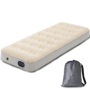 Iris Ohyama EAB-SS Electric Air Bed, Injected in Short 30 Seconds, Camping Bed, Outdoor Product, Slim, Single, Air Mat, Ivory