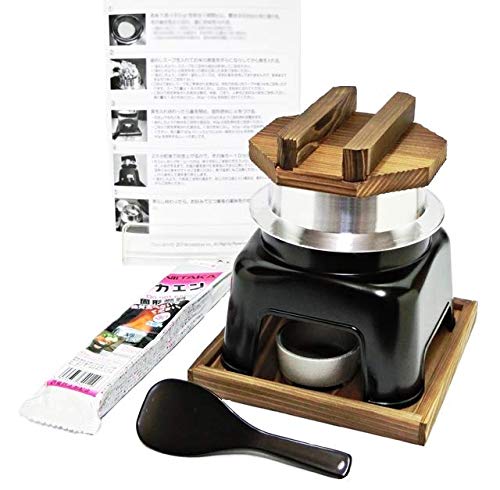 Made in Japan For Home Restaurants Trial Set Takumi no Geki Kamado Set 5 Solid Fuel (30 g) Rice Rice Rice Pot How to Make Potato Rice (Gift) Makes a Great Gift or Gift