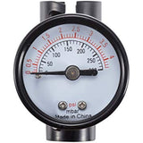CAPTAIN STAG US-1452 Air Pump, Double Action Hand Pump, Air Gauge, 4 PSI Maximum Measurement