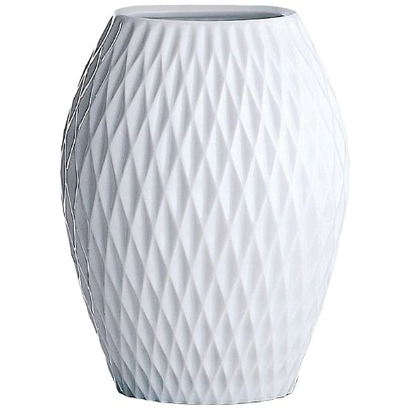 Karnha White Porcelain Diamond Vase 299 - NWR