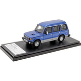 Hi Story HS341BL 1/43 Mitsubishi PAJERO ESTATE WAGON XL (1988) Malaka Blue/Grace Silver Finished Product