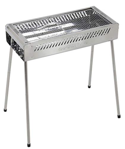 Captain Stag (Captain Stag) Barbecue Conro barbecue grill BBQ stainless steel grill high low height 2 step assembly Easy light weight