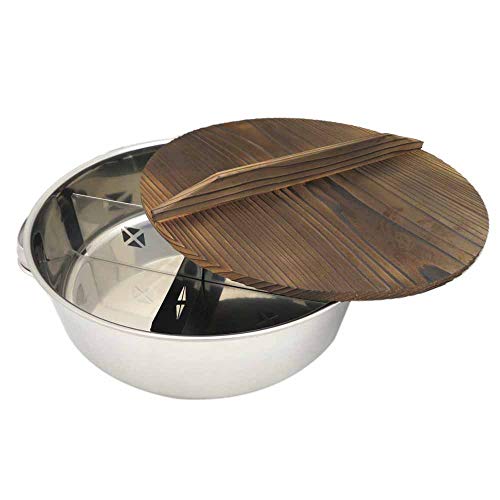 Endo Shoji Commercial Round Oden Pot (with wooden lid) EOD01