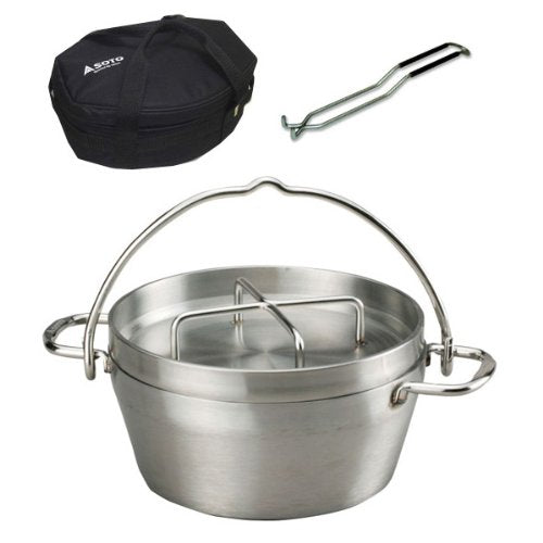 SOTO ST-908 ST-908CS ST-900 Stainless Steel Dutch Oven 8 Inch Storage Case Lid Lifter Soto