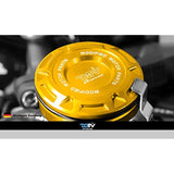 Dimotiv DMV Reservoir Tank Cap Front (Reservoir CAP) BMW/BUELL/HONDA/Kawasaki/Suzuki/Triumph/YAMAHA/HARTFORD Gold DI-RC-52-400-G