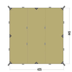 EVERNEW ECQ201 Tarp Poly Cotton Tarp