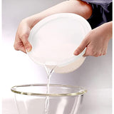 Hario Set of 3 Heat Resistant Glass Bowls with Range Lids, White, Clear