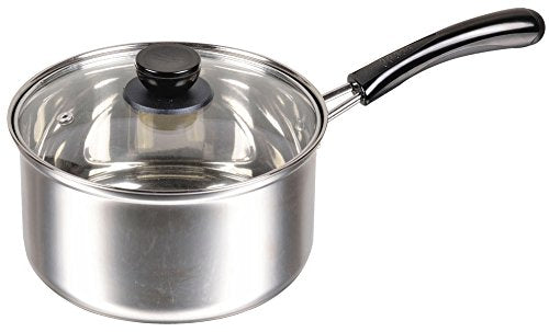 Pearl metal only one stage Stainless steel one-handed pan with glass lid 18cm HB-1441