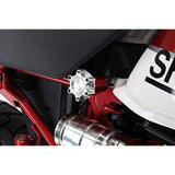 Shift UP (Shift Up) Seat Knob Aluminum Shaving Nobu Maximum Diameter 50mm Black Monkey 125 (Monkey125) 270112-06