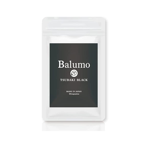 Balumo TSUBAKI BLACK Official AGA Skin Care Clinic Hair Supplement, Camellia Seed Extract, Black Ginger, Zinc, Men's, 30 Days (90 Tablets)