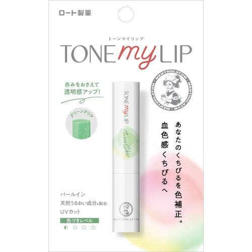 Mentholatum lip tone my lip lip balm green clear 2.4g 6 pieces