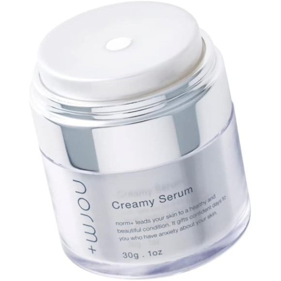 [Produced by Emiri Aizawa] Norm+ Serum Domestic Manufactured 30g Cream Highly Moisturizing Moist Gentle Super Vitamin E Human Ceramide Squalane Moisturizing Skin Conditioning Cosmetics Cosmetics [Creamy Serum]