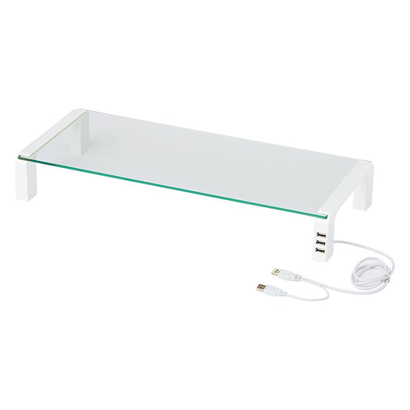 KINGJIM Desk Board, Includes USB Port, White