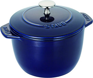 staub Staub La Cocotte de GOHAN Grand Blue M 16cm Rice cooker 2 go casting Hollow pot IH compatible rice cooker Japanese regular sale La Cocotte de GOHAN 40509-165
