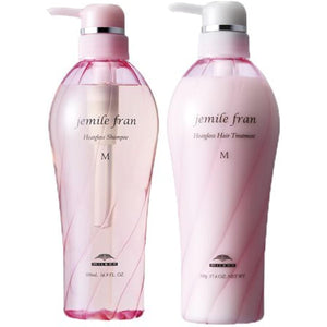 Milbon Gemile Fran Heat Gloss M Shampoo 500mL + Treatment 500g Set